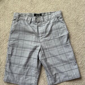 Apt. 9 Men's Gray Checkered Shorts